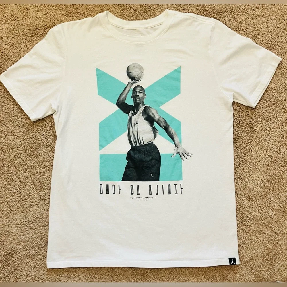 Nike Jordan Retro 11 Low T-Shirt White/Emerald Men's S-M